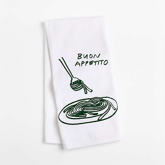 Buon Appetito Pasta Organic Cotton Dish Towel