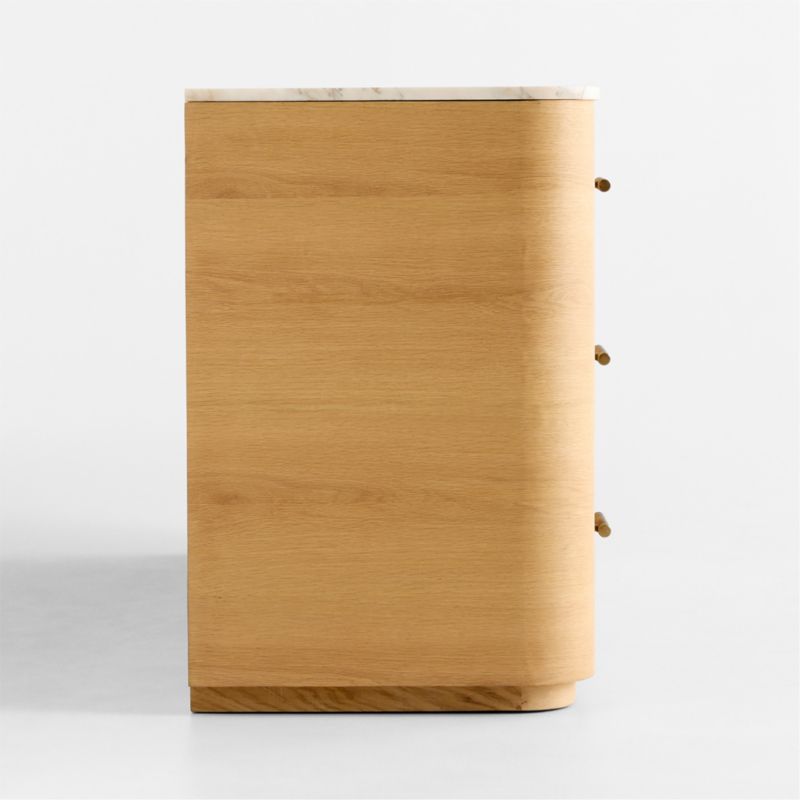Doubles 66" 6-Drawer Arabescato Marble and Oak Wood Dresser by Venus Williams - image 2 of 5