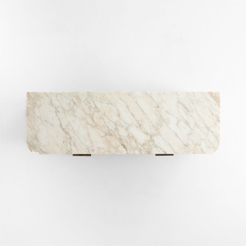 Doubles 66" 6-Drawer Arabescato Marble and Oak Wood Dresser by Venus Williams - image 3 of 5