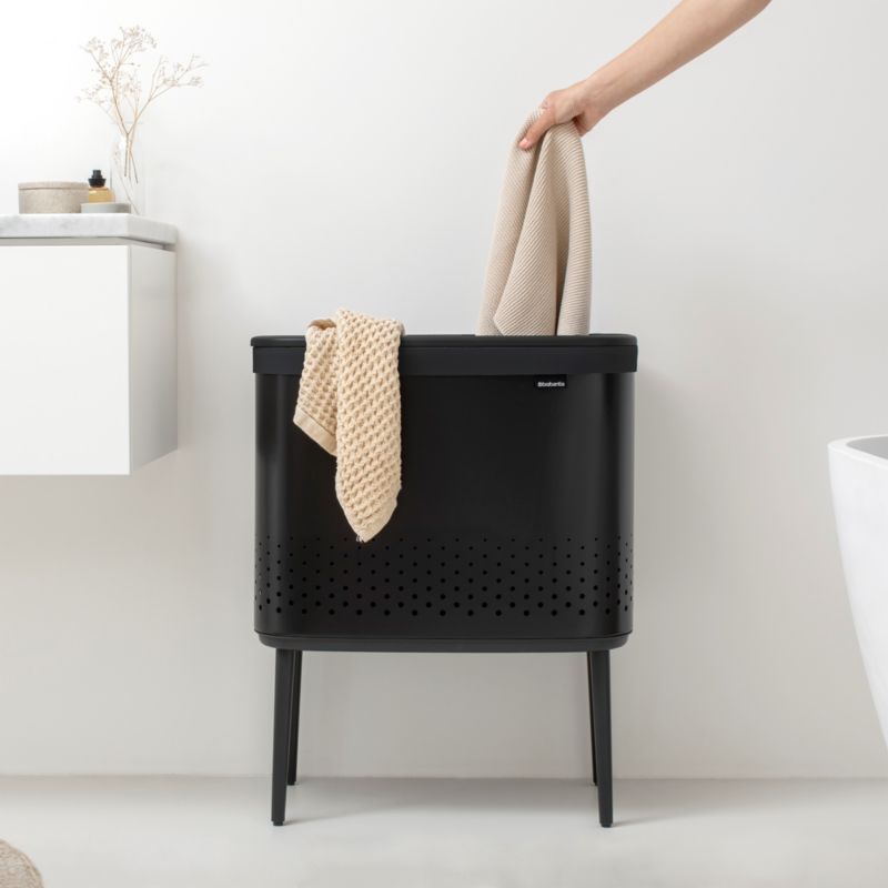 Brabantia Bo 16-Gallon Black Metal Laundry Hamper - image 2 of 11