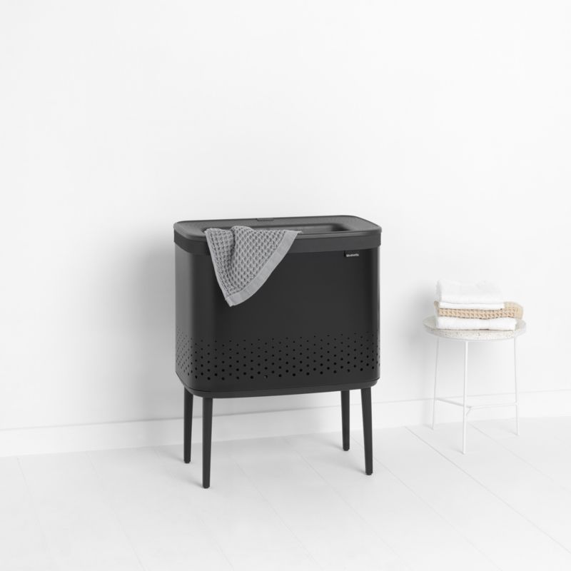 Brabantia Bo 16-Gallon Black Metal Laundry Hamper - image 1 of 11