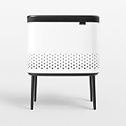 Brabantia Bo 60-Liter White Metal Laundry Hamper