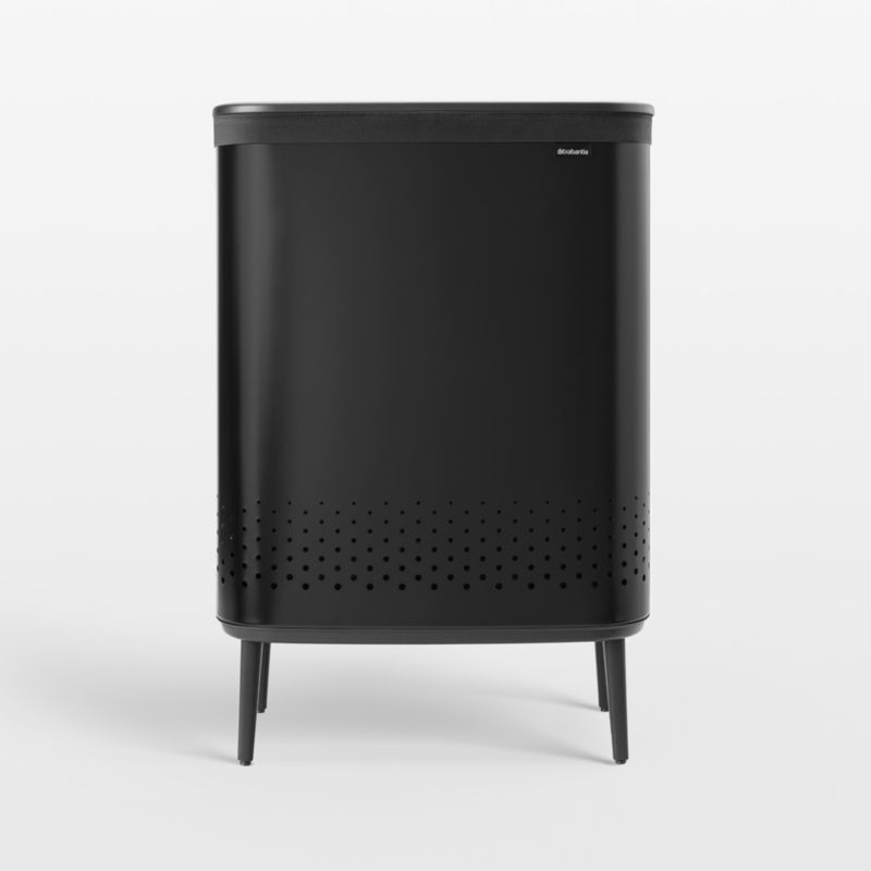 Brabantia Bo 23.8-Gallon Black Metal Divided Laundry Hamper - image 0 of 10