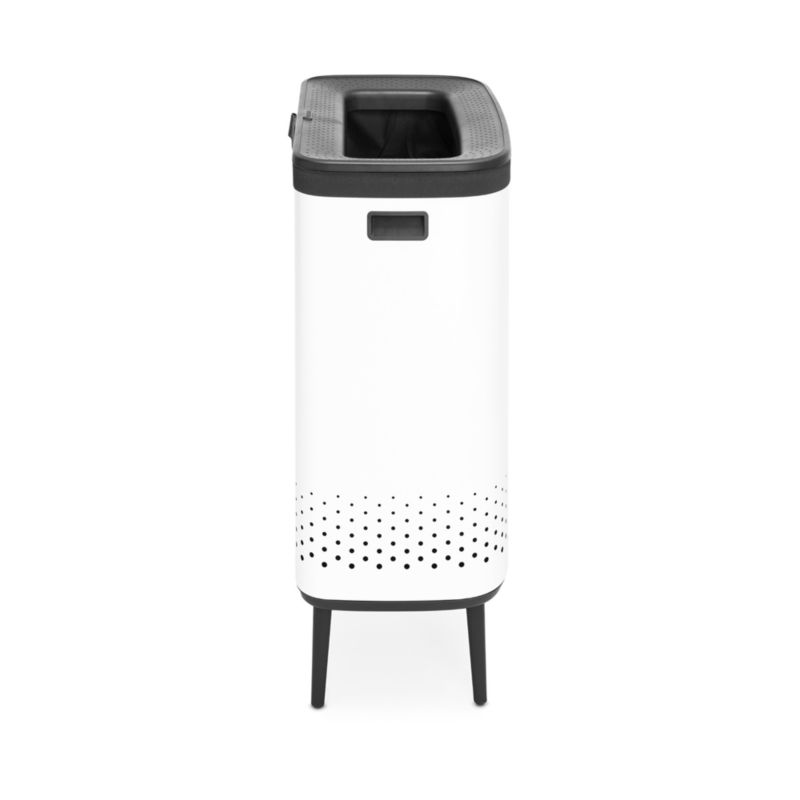 Brabantia Bo 23.8-Gallon White Metal Divided Laundry Hamper - image 6 of 10