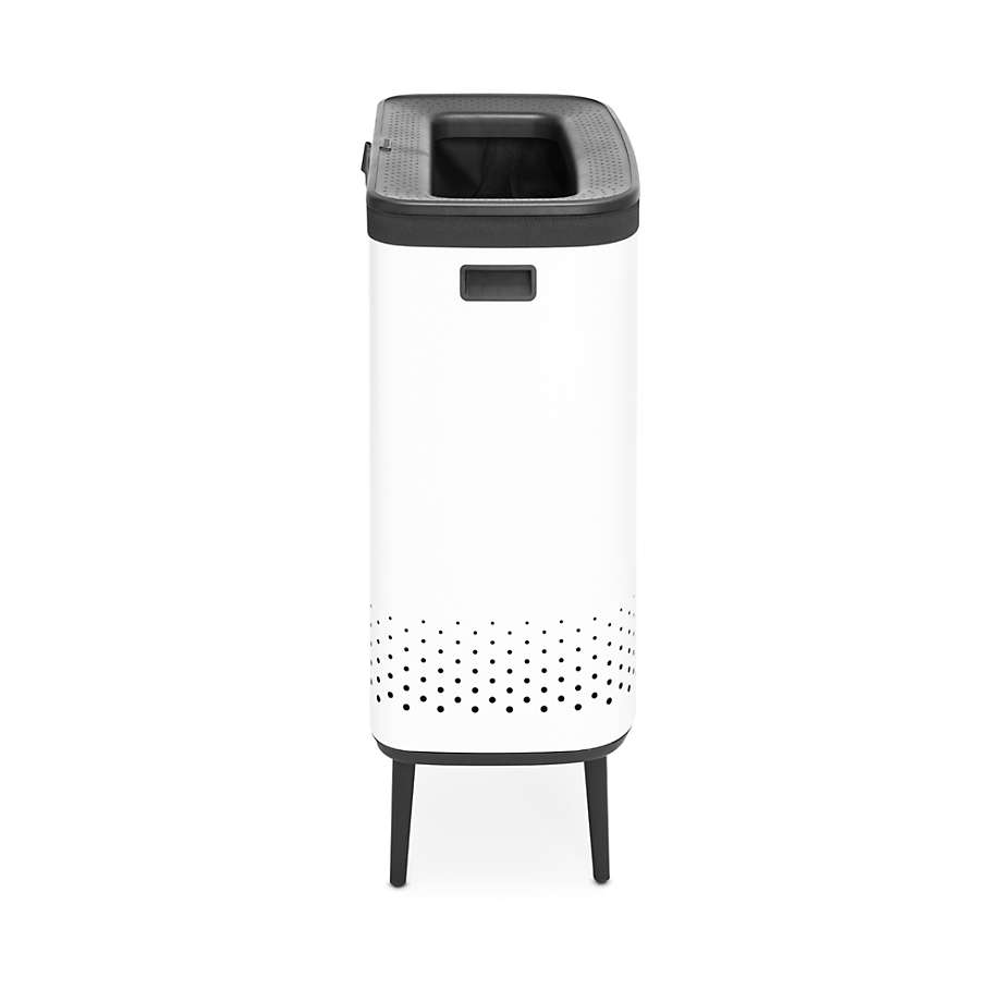 Brabantia 60-Liter White Laundry Bin with Cork Lid