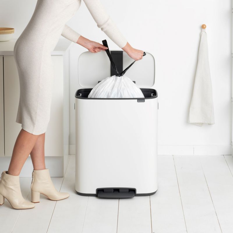 Brabantia Bo Step On Trash Can, White, 16 Gallon - image 3 of 10