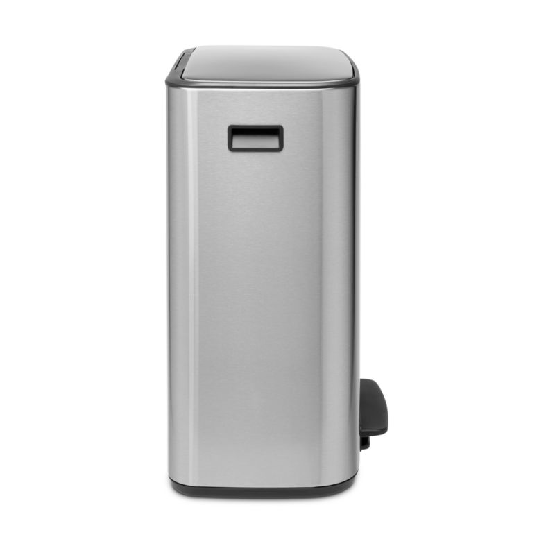 Brabantia Matte Steel Fingerprint Proof Bo Step On Dual Compartment Recycling Trash Can,  2 x 8 Gallon - image 9 of 10