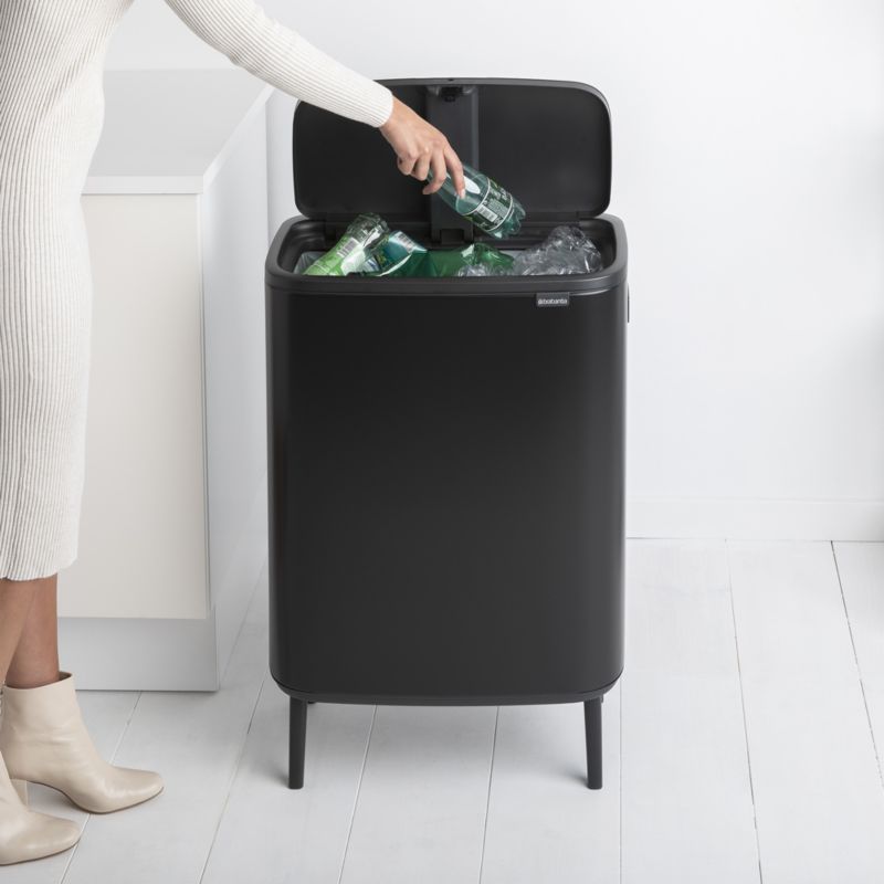 Brabantia Bo Hi Touch Top Trash Can, Matte Black, 16 Gallon - image 5 of 10