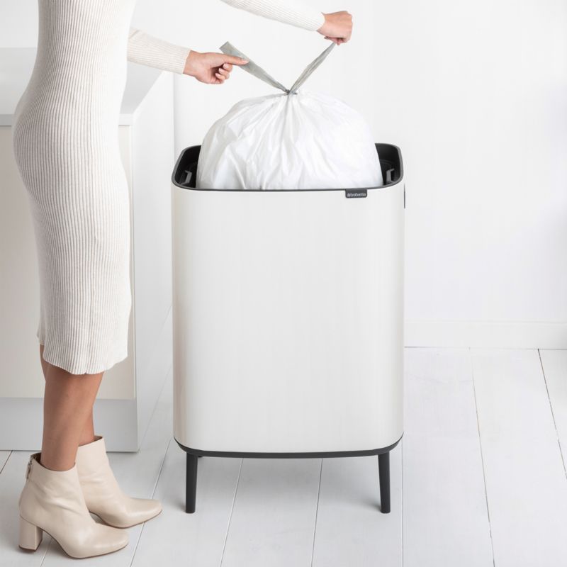 Brabantia Bo Hi Touch Top Trash Can, White, 16 Gallon - image 2 of 10