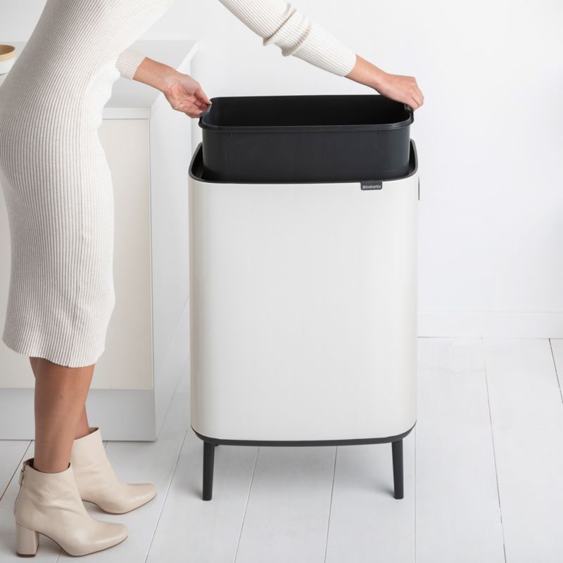 Brabantia Bo Hi Touch Top Trash Can, White, 16 Gallon - image 3 of 10