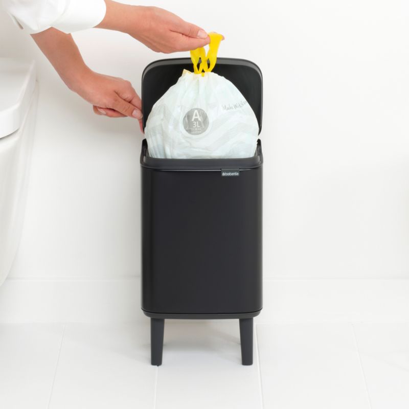 Brabantia Bo Hi Trash Can, Matte Black, 1.1 Gallon - image 2 of 8