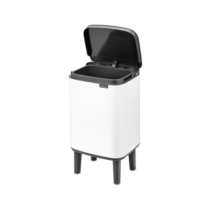 Brabantia Bo Hi Trash Can, White, 1.1 Gallon - image 5 of 7