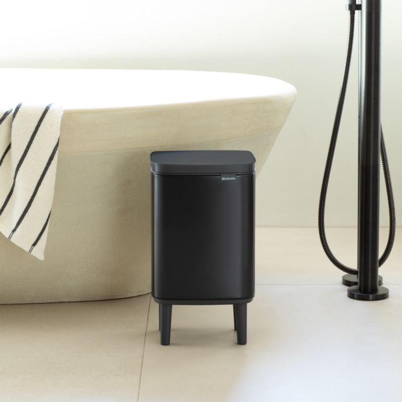 Brabantia Bo Hi Trash Can, Matte Black, 1.8 Gallon - image 1 of 10