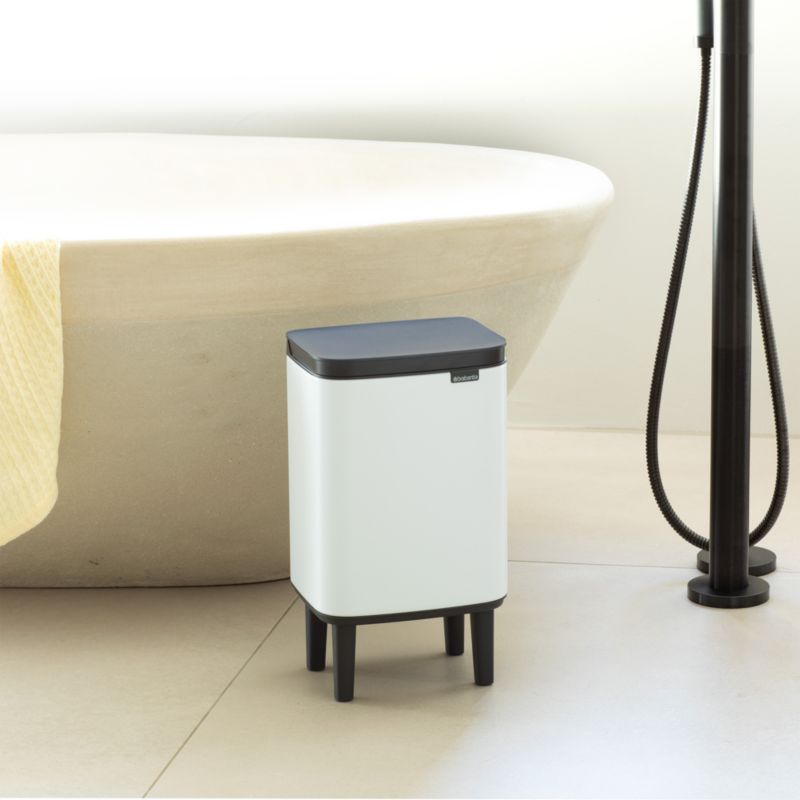 Brabantia Bo Hi Trash Can, White, 1.8 Gallon - image 1 of 10