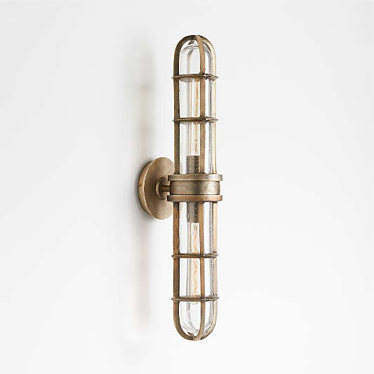 Boathouse Metal Cage Wall Sconce Light by Leanne Ford