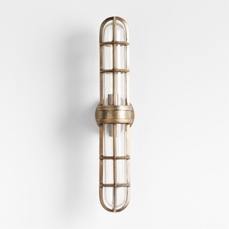 Boathouse Metal Cage Wall Sconce Light by Leanne Ford