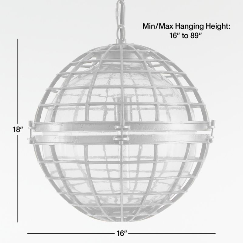 View Boathouse Round Metal Cage Pendant Light by Leanne Ford - image 3 of 7