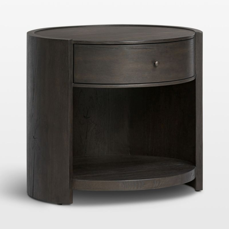 Bode 26" Smoked Black Oak Nightstand - image 3 of 9