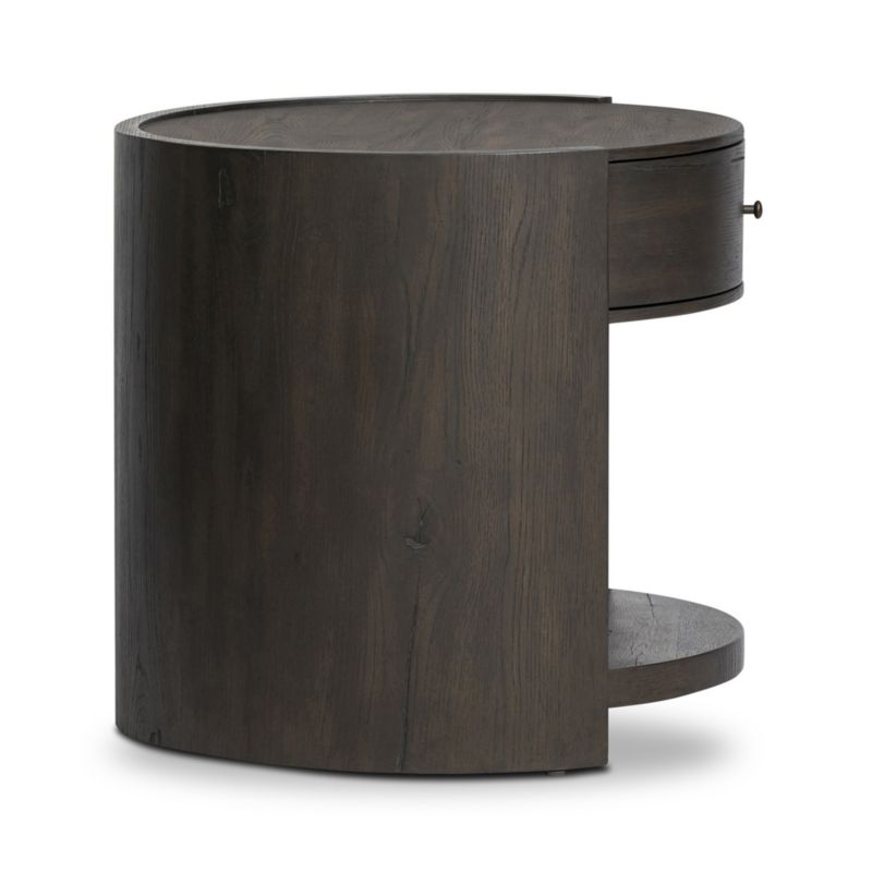 Bode 26" Smoked Black Oak Nightstand - image 4 of 9