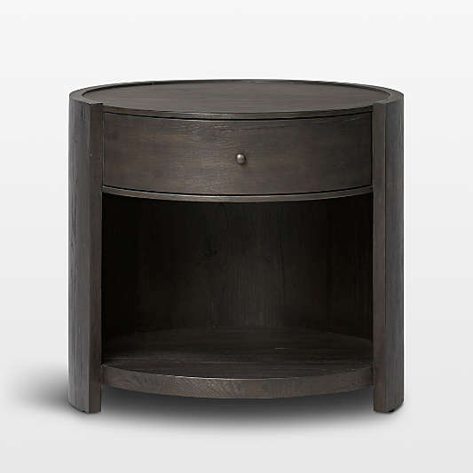 Bode 26" Smoked Black Oak Nightstand