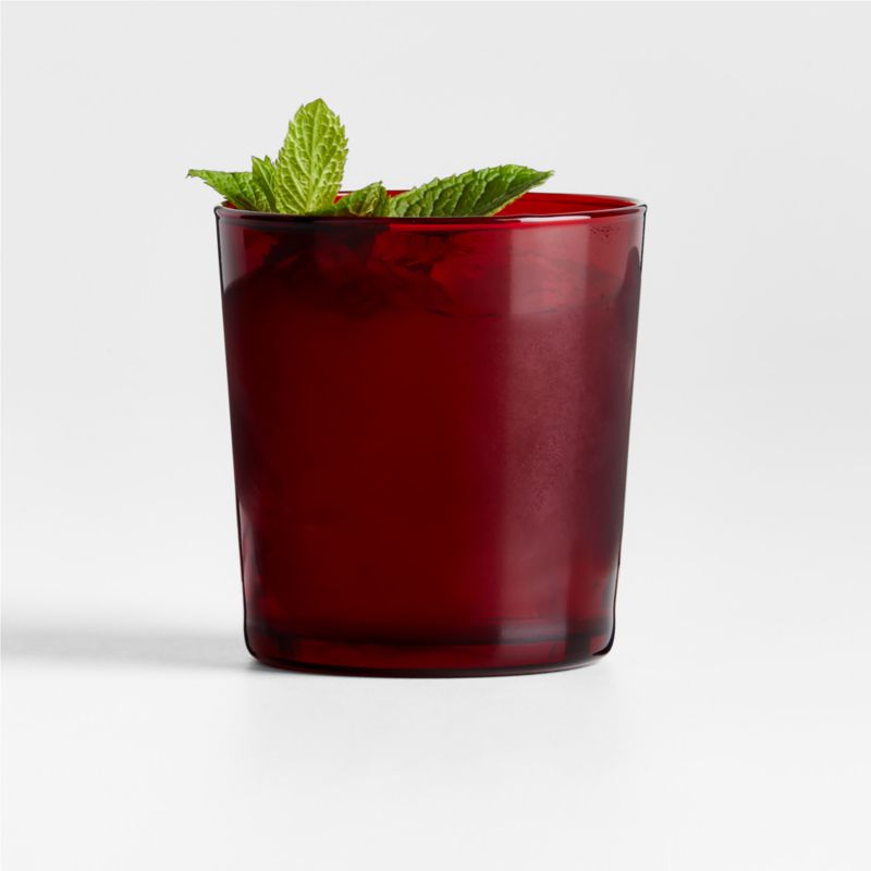 Bodega 12-Oz. Double Old-Fashioned Red Glass - image 0 of 4