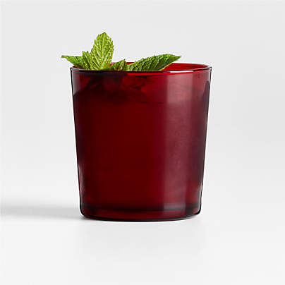 Bodega 12-Oz. Double Old-Fashioned Red Glass