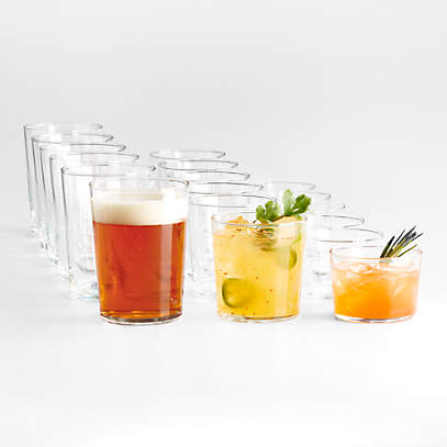 Viski Bodega Stackable Drinking Glasses Set-Modern