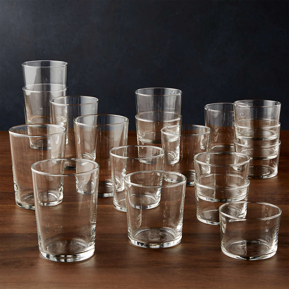 Bodega Assorted Drinking Glasses (Set of 18)