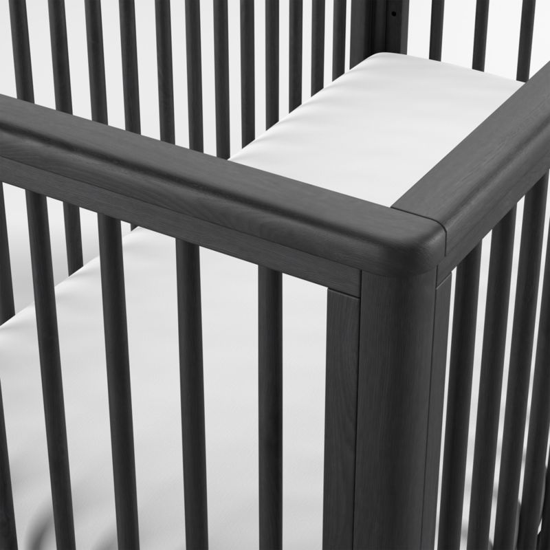 Bodie Ebonized Black Oak Wood Convertible Baby Crib - image 5 of 7