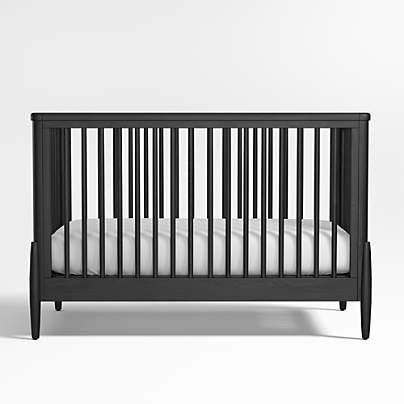 Bodie Black Wood Convertible Crib