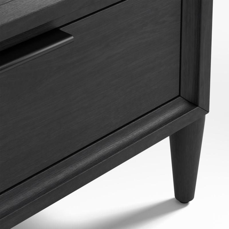 Bodie Ebonized Black Wood Kids Nightstand with Drawer - image 7 of 8