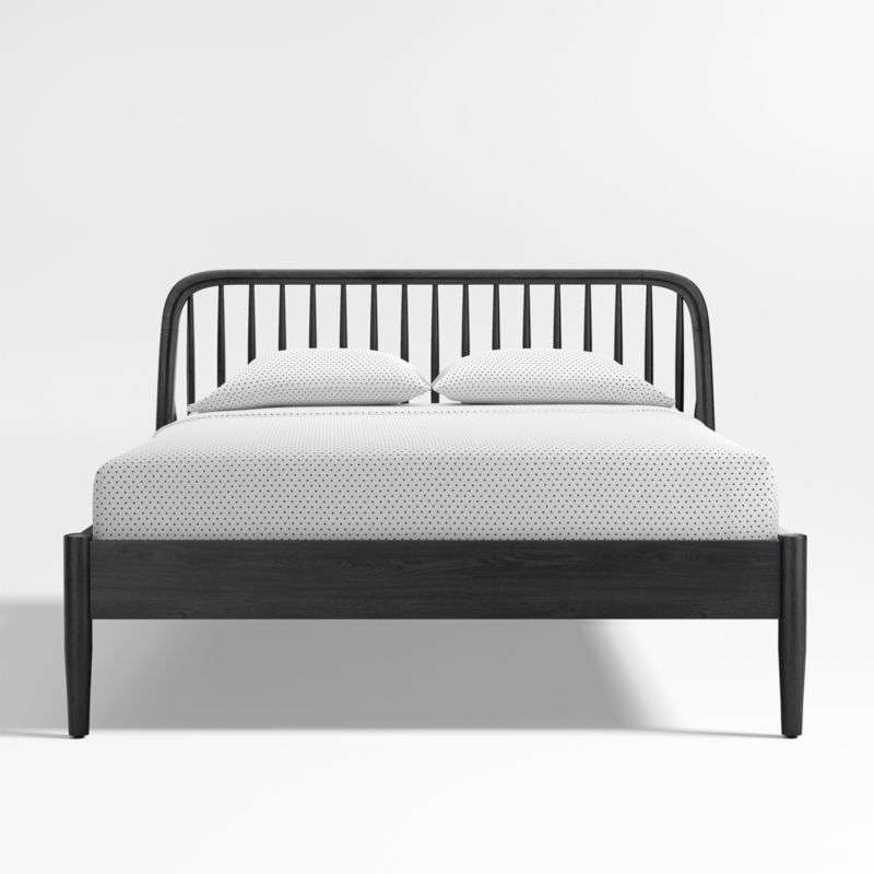 Bodie Spindle Ebonized Black Wood Kids Queen Bed - image 8 of 10