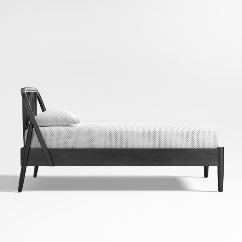 Bodie Spindle Ebonized Black Wood Kids Twin Bed - image 7 of 8