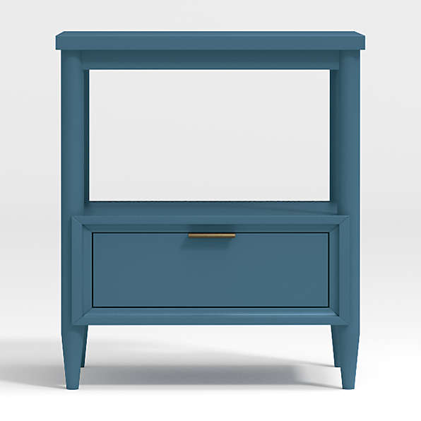 Blue Nightstands Crate Barrel, Blue Dresser And Night Stand