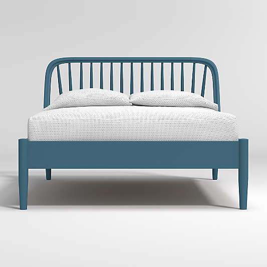 Bodie Blue Spindle Kids Full Bed