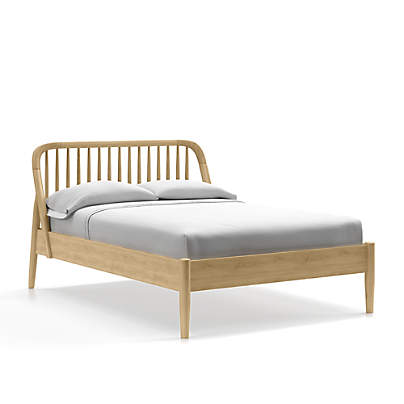 Bodie Spindle Natural Oak Wood Kids Full Bed