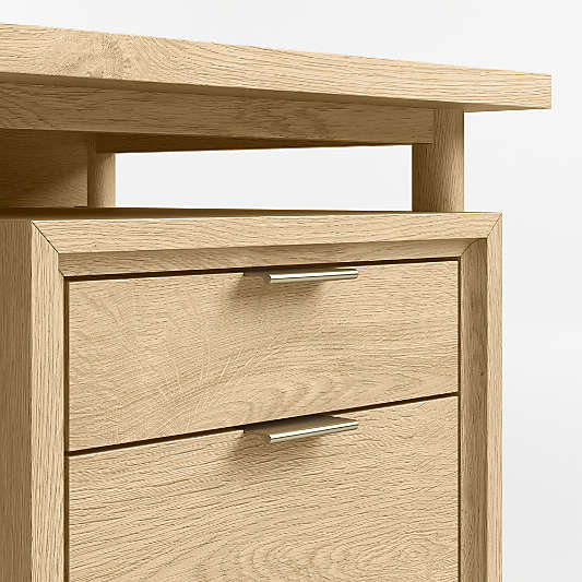 Bodie Natural Wood 3-Drawer Kids Desk