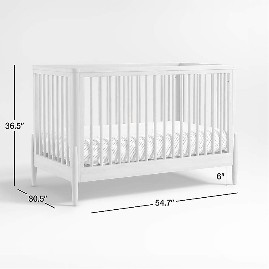 Bodie Natural Oak Wood Convertible Baby Crib + Reviews