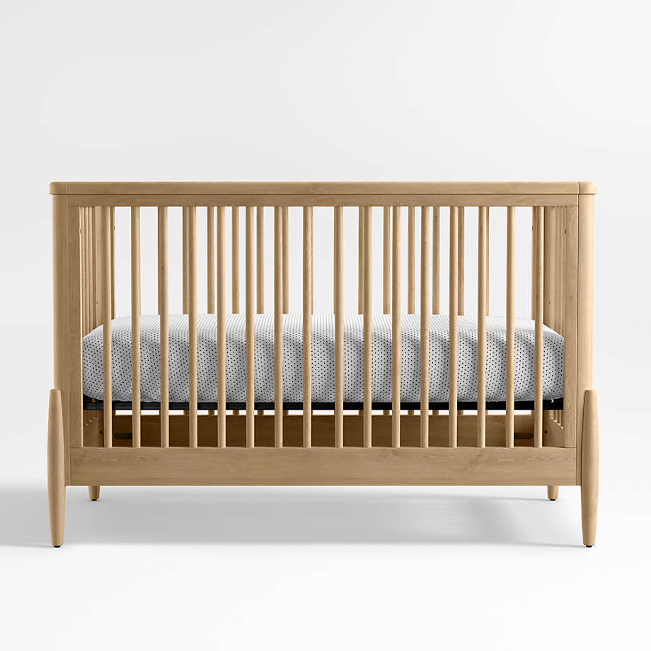 White oak 2024 baby crib