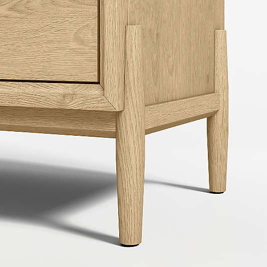 Bodie 36" Natural Wood 3-Shelf Tall Kids Bookcase with Drawer