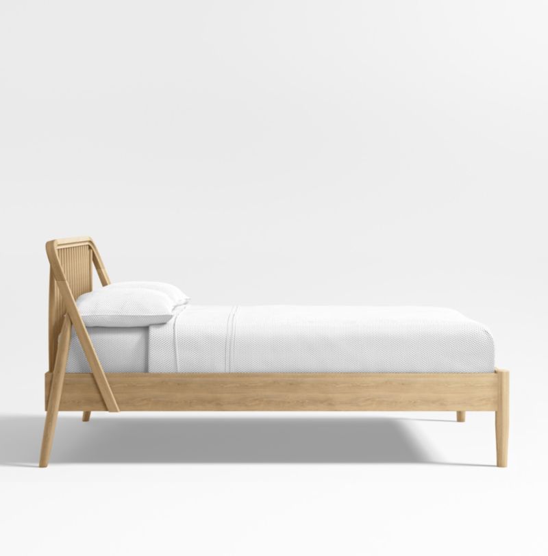 Bodie Spindle Natural Oak Wood Kids Queen Bed - image 11 of 14