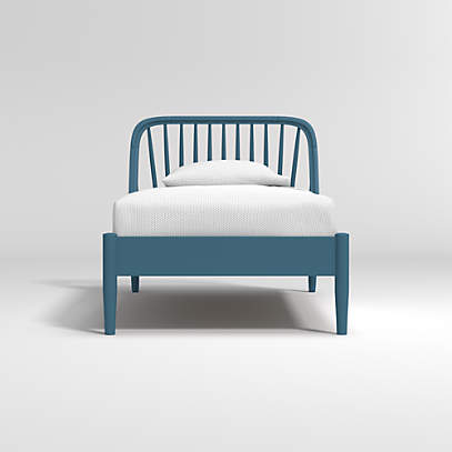 blue twin bed frame