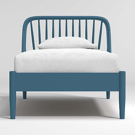 Bodie Blue Spindle Twin Bed