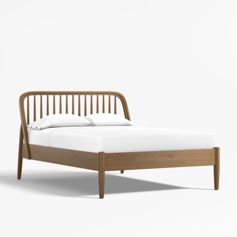 Bodie Spindle Flax Brown Wood Kids Full Bed - image 0 of 7