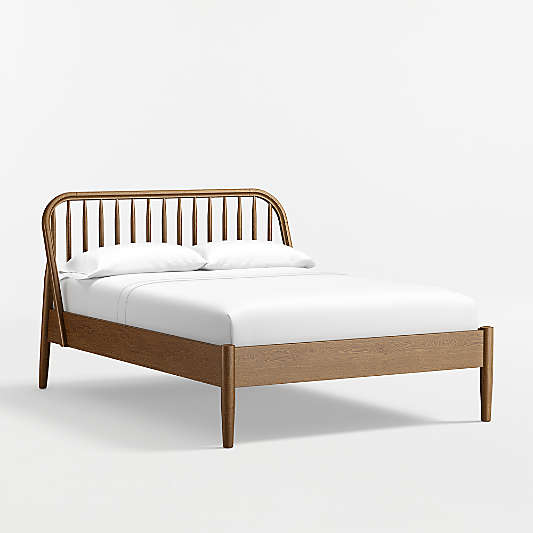 Bodie Spindle Flax Brown Wood Kids Full Bed
