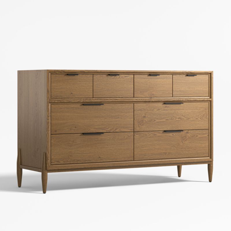 Bodie Flax Brown Wood Wide 8-Drawer Kids Dresser - image 2 of 6