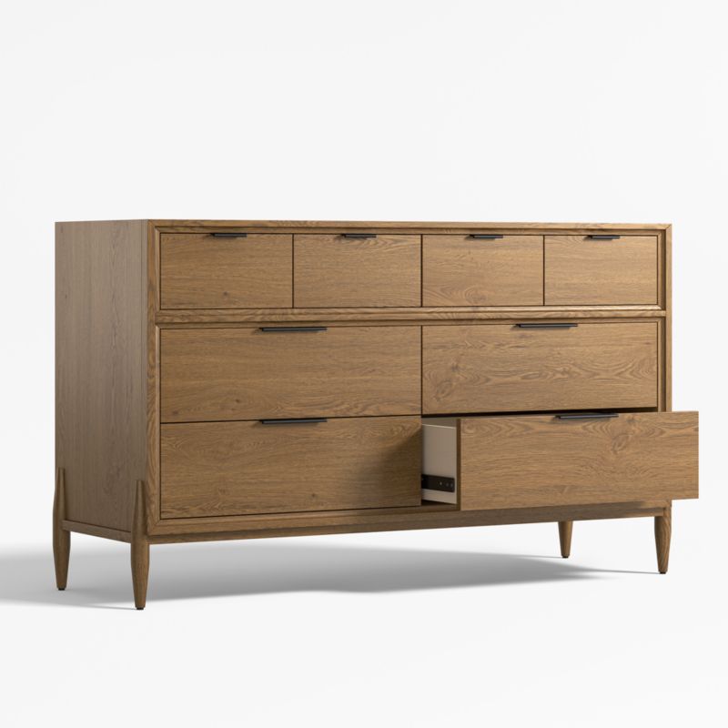 Bodie Flax Brown Wood Wide 8-Drawer Kids Dresser - image 3 of 6