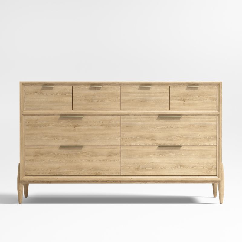 Bodie Natural Oak Wood Wide 8-Drawer Kids Dresser - image 0 of 23