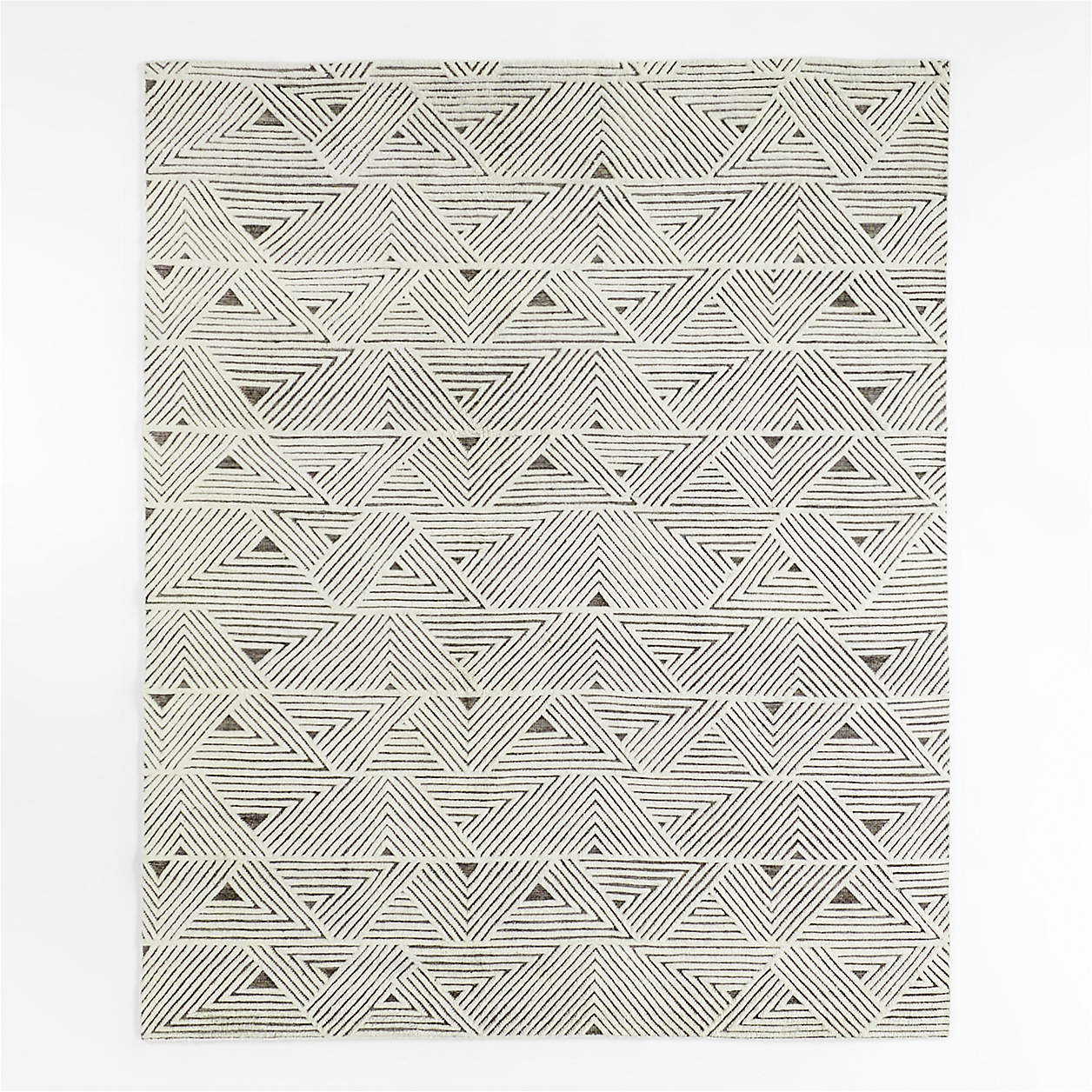 Bodrum HandKnotted Grey Area Rug 6'x9' + Reviews Crate & Barrel