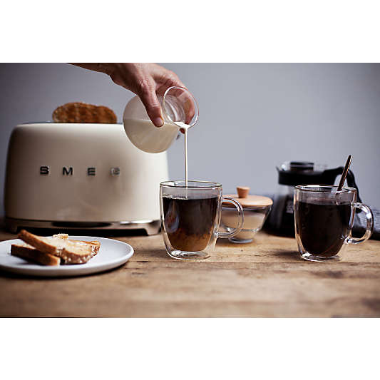 SMEG Cream 4-Slice Long Slot Retro Toaster
